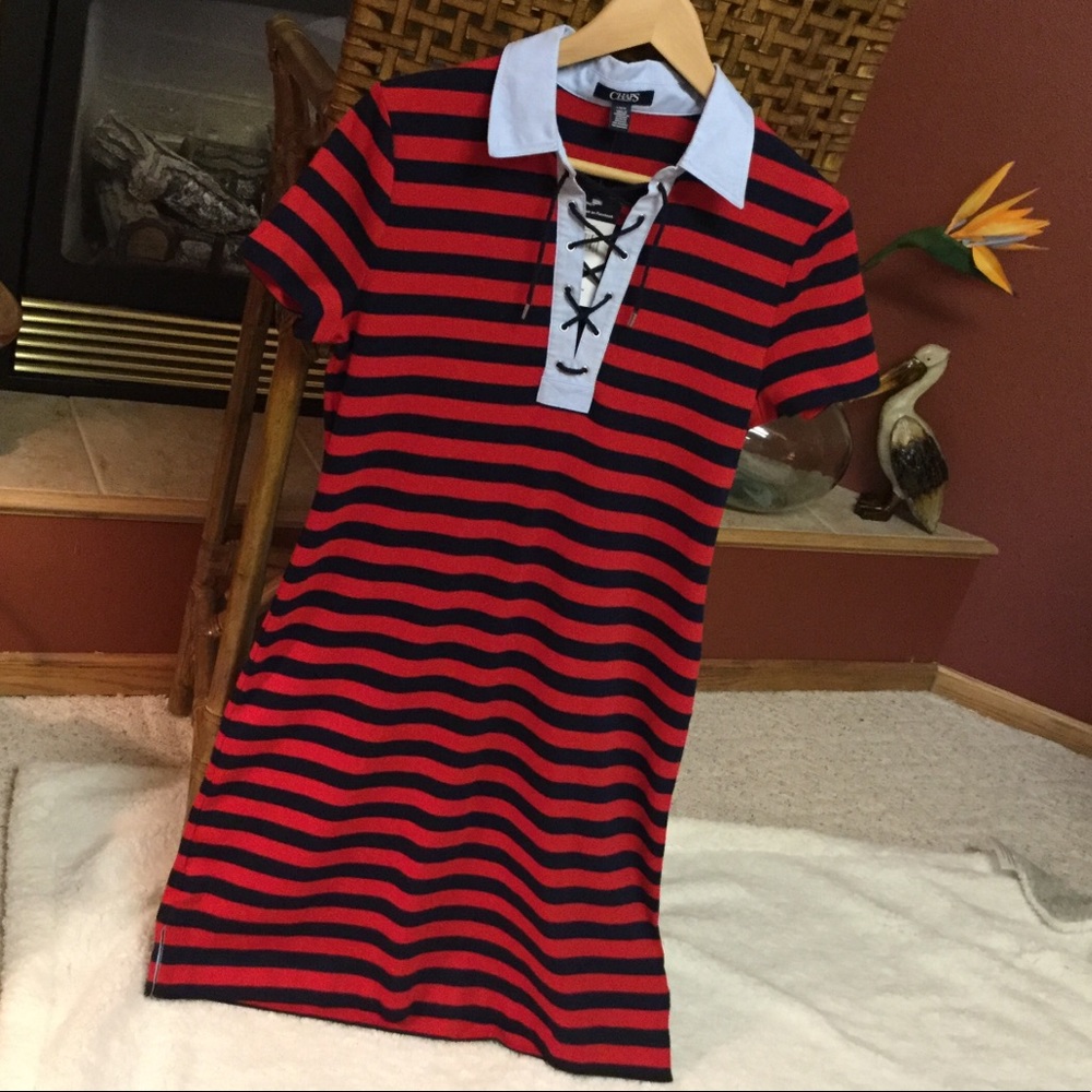 🆕 Chaps Striped Dress